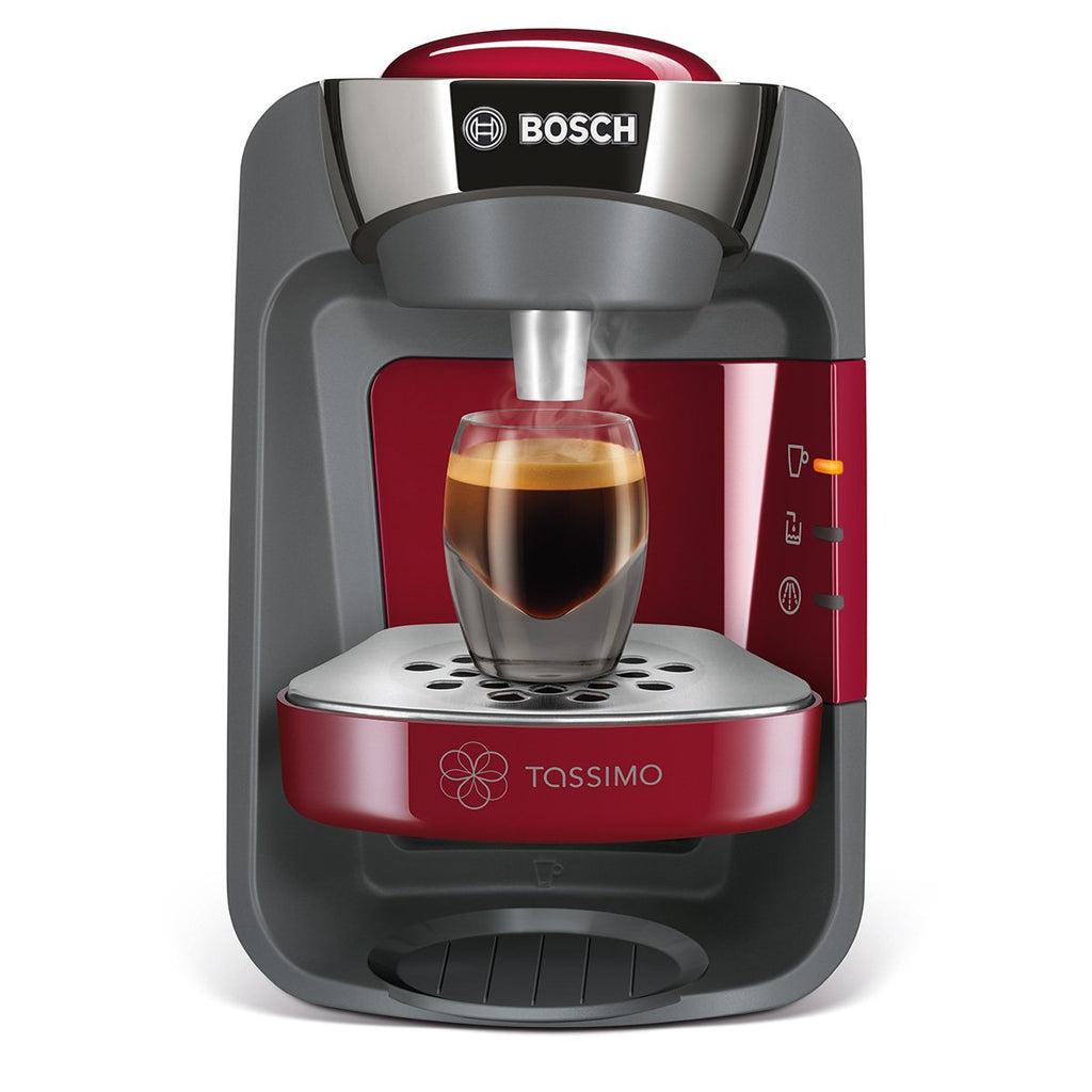 Machine à Café Tassimo Suny, plus de 40 boissons chaudes, OneTouch, TAS3203, Rouge