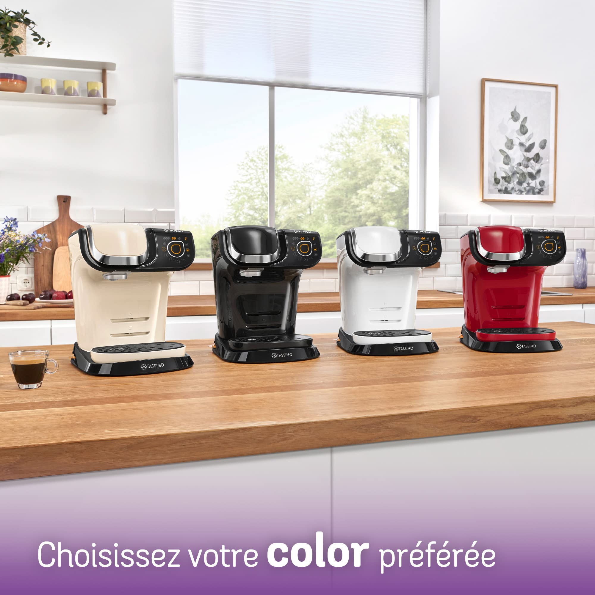 Tassimo My Way Machine à Café, tas 6504, plus de 40 boissons chaudes, OneTouch, Blanc