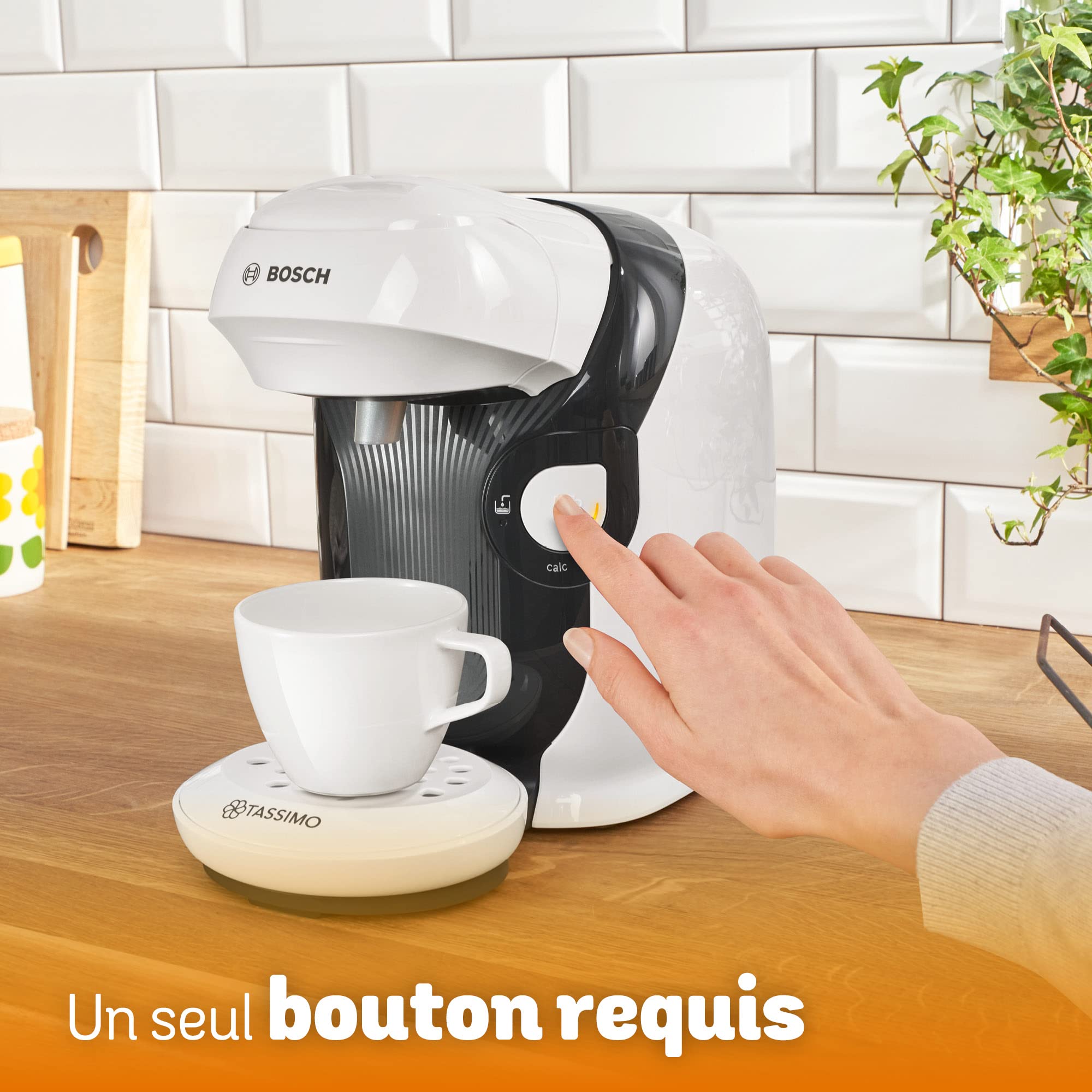 Machine à Café Tassimo Style, TAS1104, OneTouch, Intellibrew, blanc