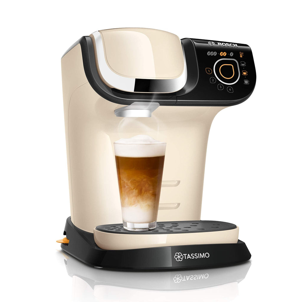 Tassimo My Way 2 TAS6507 Cafetière à capsules avec filtre à eau, 1500 W, 1,3 l, crème