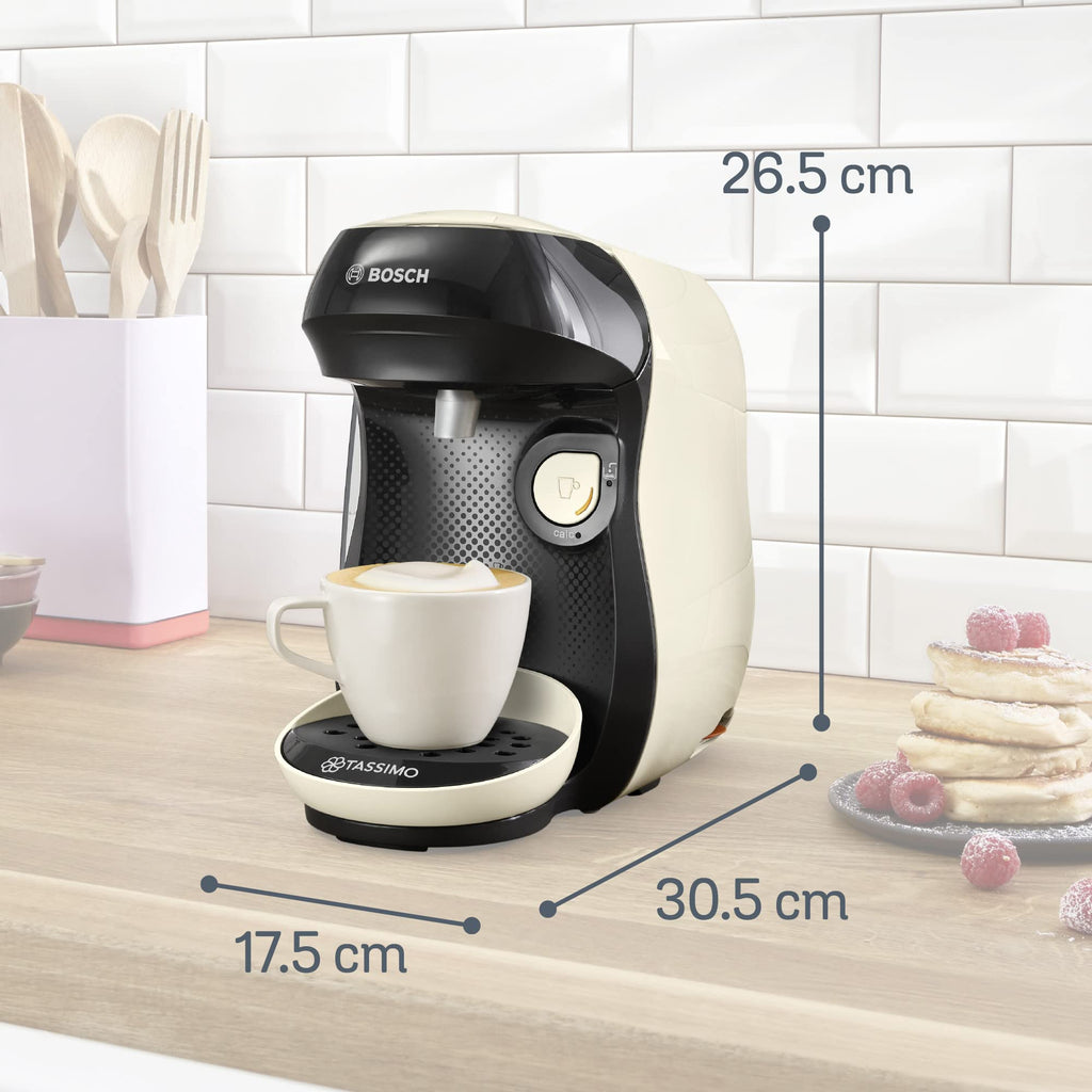 Tassimo Happy TAS1007 – Machine à café à capsules, 1400 W, Crème