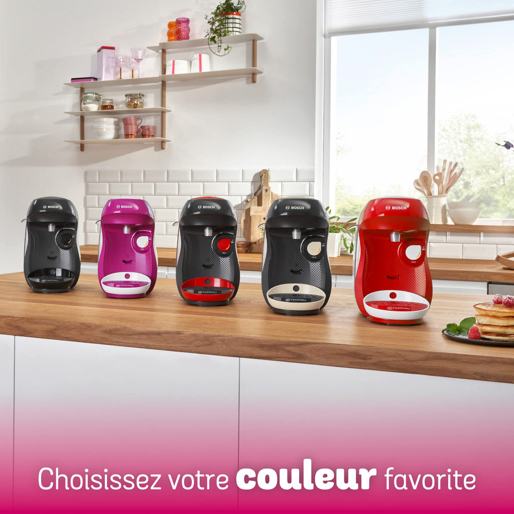 Machine à Café Tassimo Happy, tas1006, OneTouch, Rouge & blanc