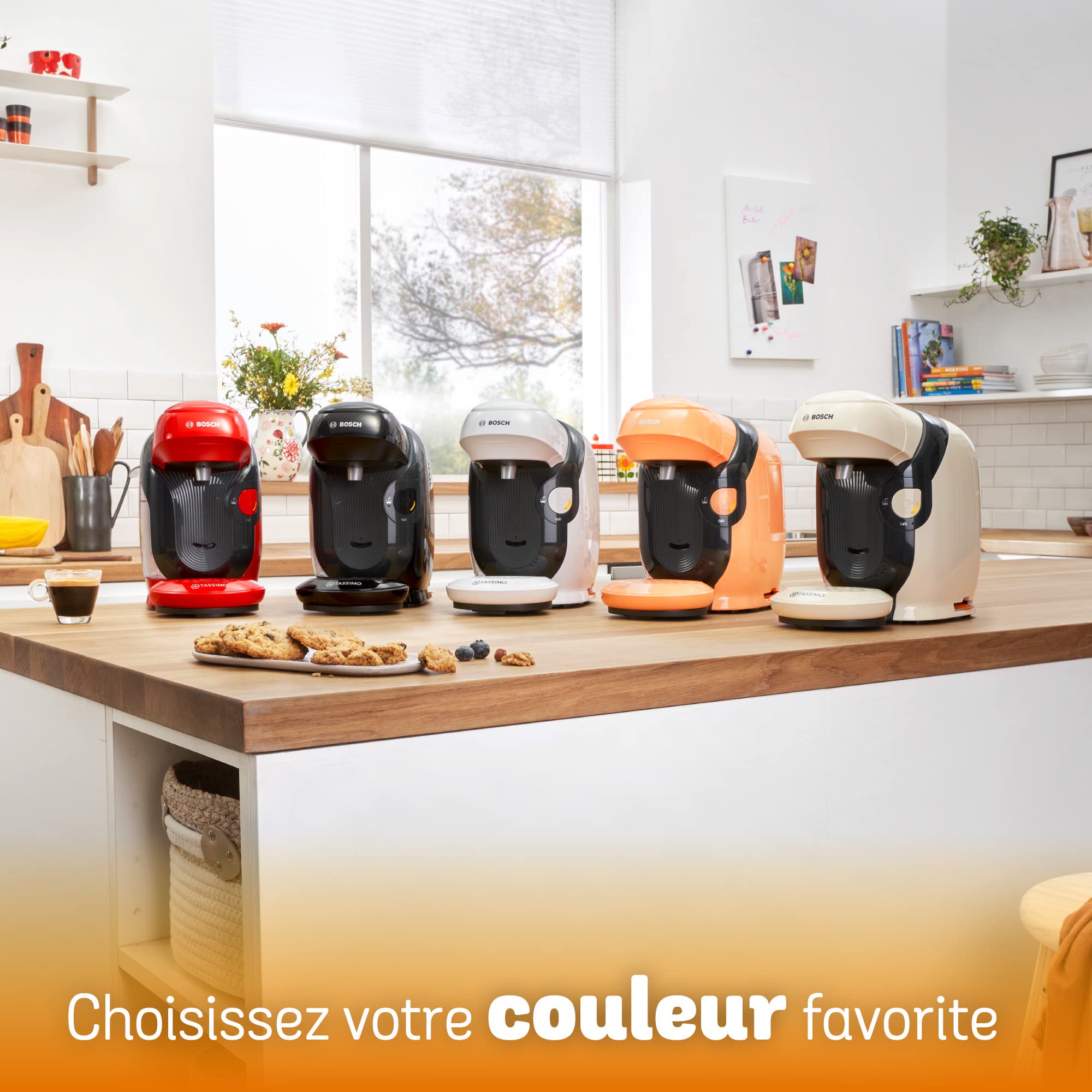 Machine à Café Tassimo Style, TAS1104, OneTouch, Intellibrew, blanc