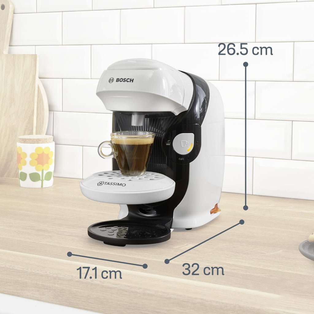 Machine à Café Tassimo Style, TAS1104, OneTouch, Intellibrew, blanc