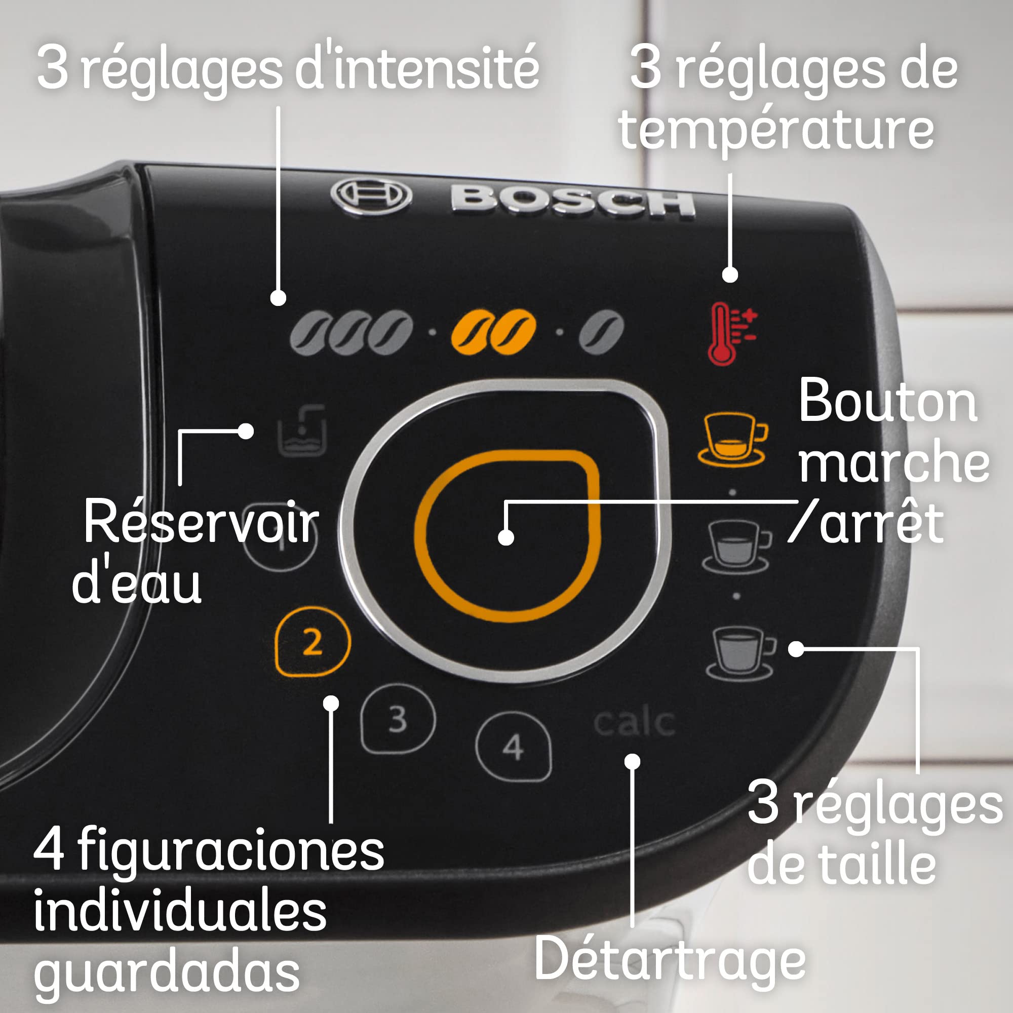 Tassimo My Way Machine à Café, tas 6504, plus de 40 boissons chaudes, OneTouch, Blanc