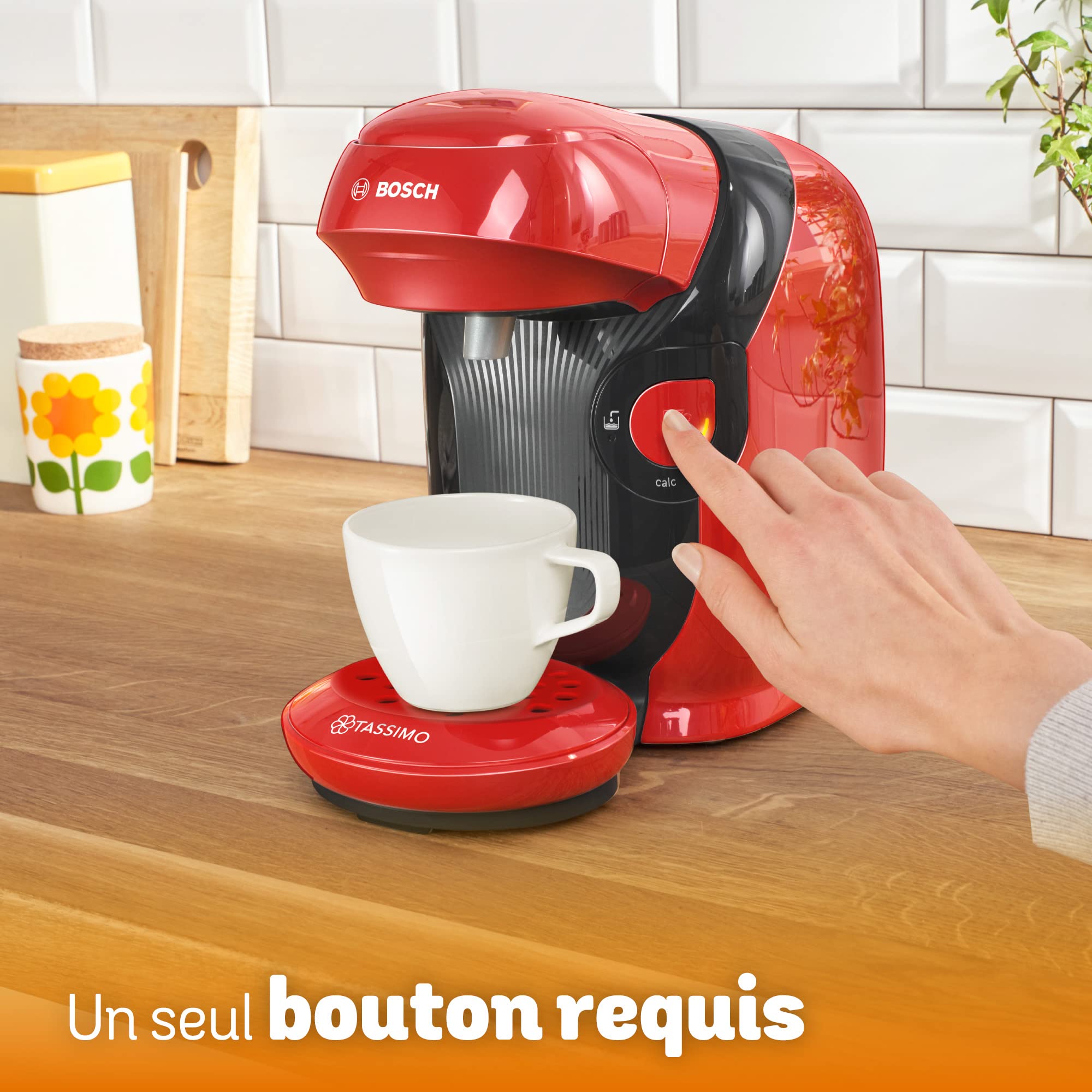 Machine à Café Tassimo Style, OneTouch, TAS1103, Rouge