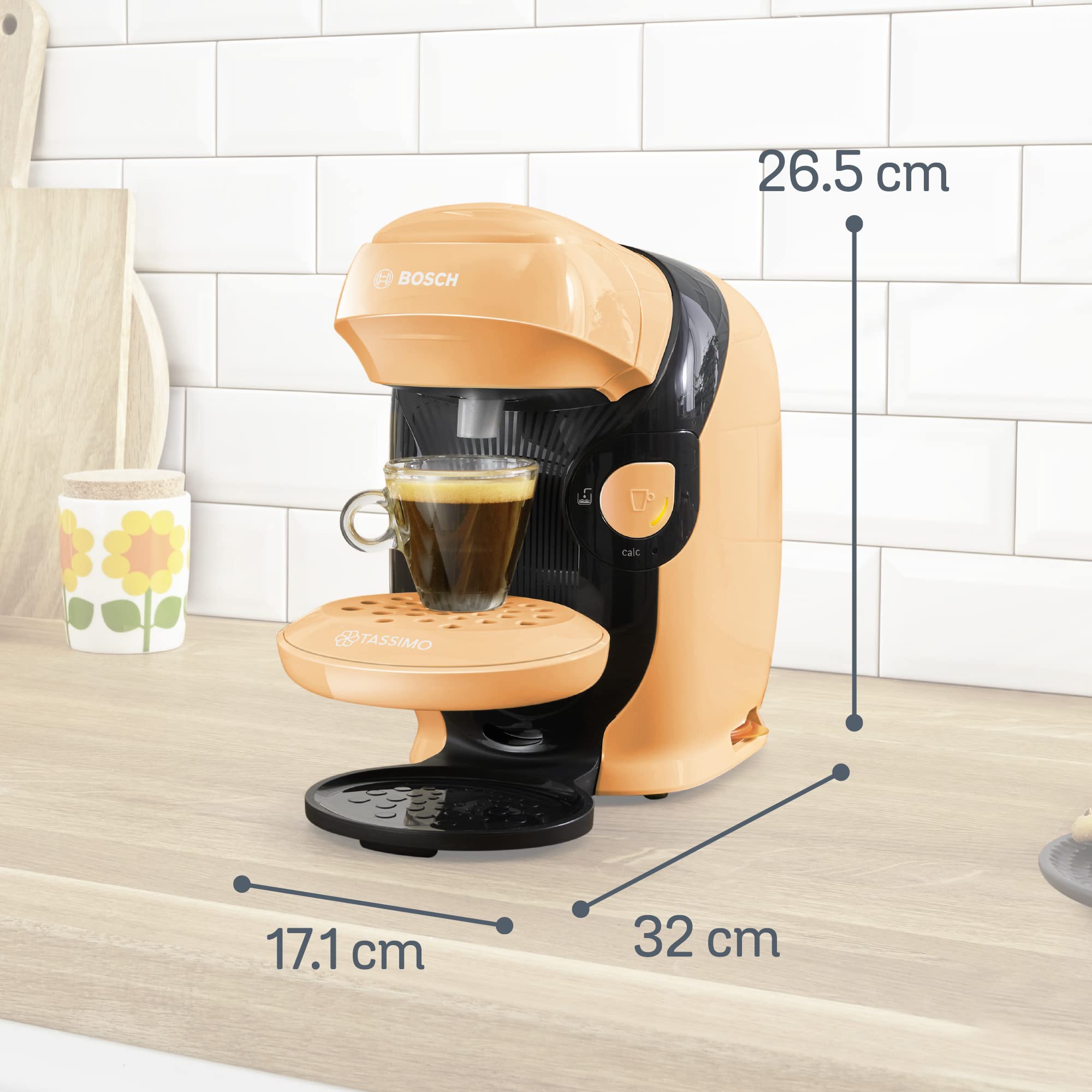Machine à Café Tassimo Style, Intellibrew, OneTouch, TAS1106, Pêche