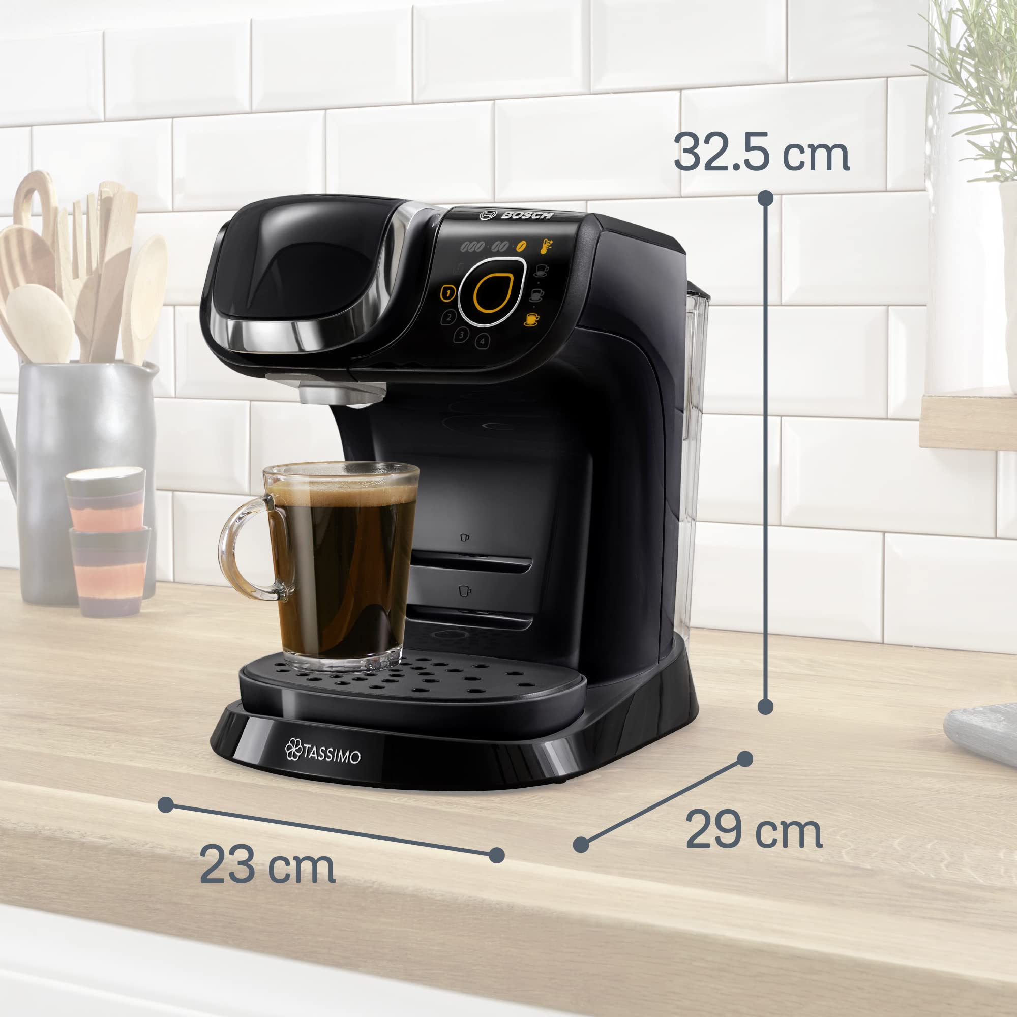 Tassimo My Way Machine à Café, tas 6502, plus de 40 boissons chaudes, OneTouch, Noir