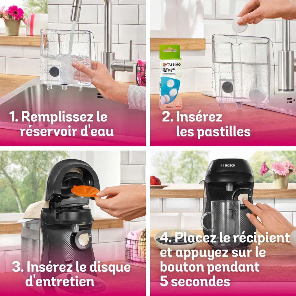 Tassimo Happy TAS1007 – Machine à café à capsules, 1400 W, Crème