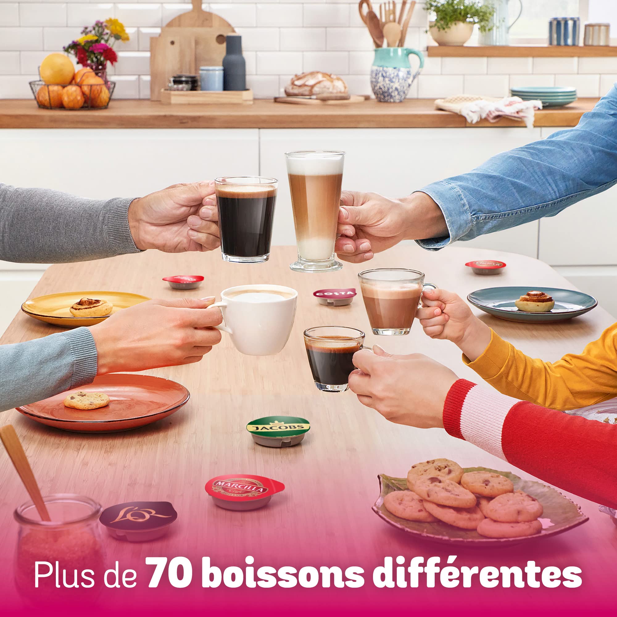 Tassimo Happy TAS1007 – Machine à café à capsules, 1400 W, Crème