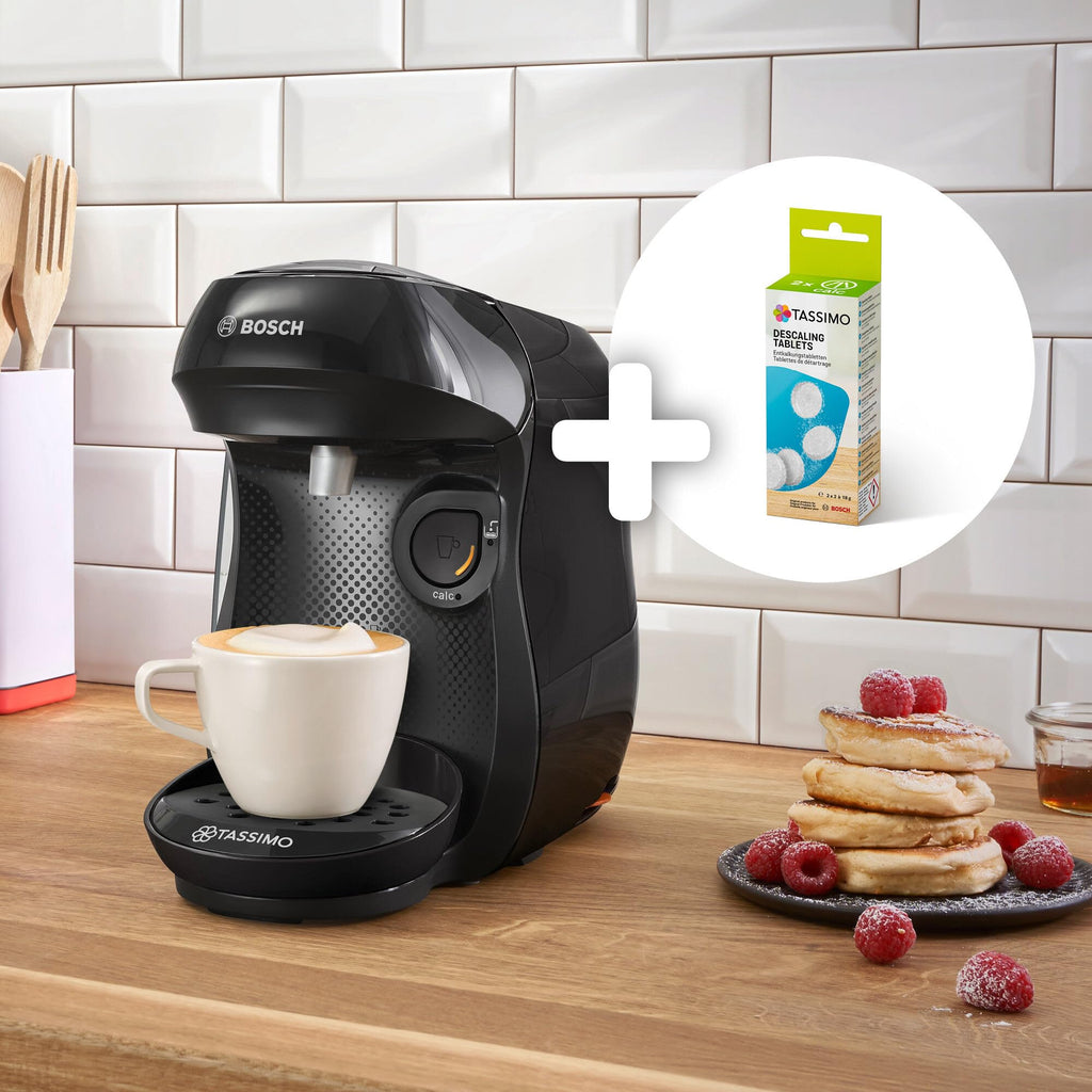 Machine à café multi-boissons Tassimo Happy friendly, TAS102EA, Noir
