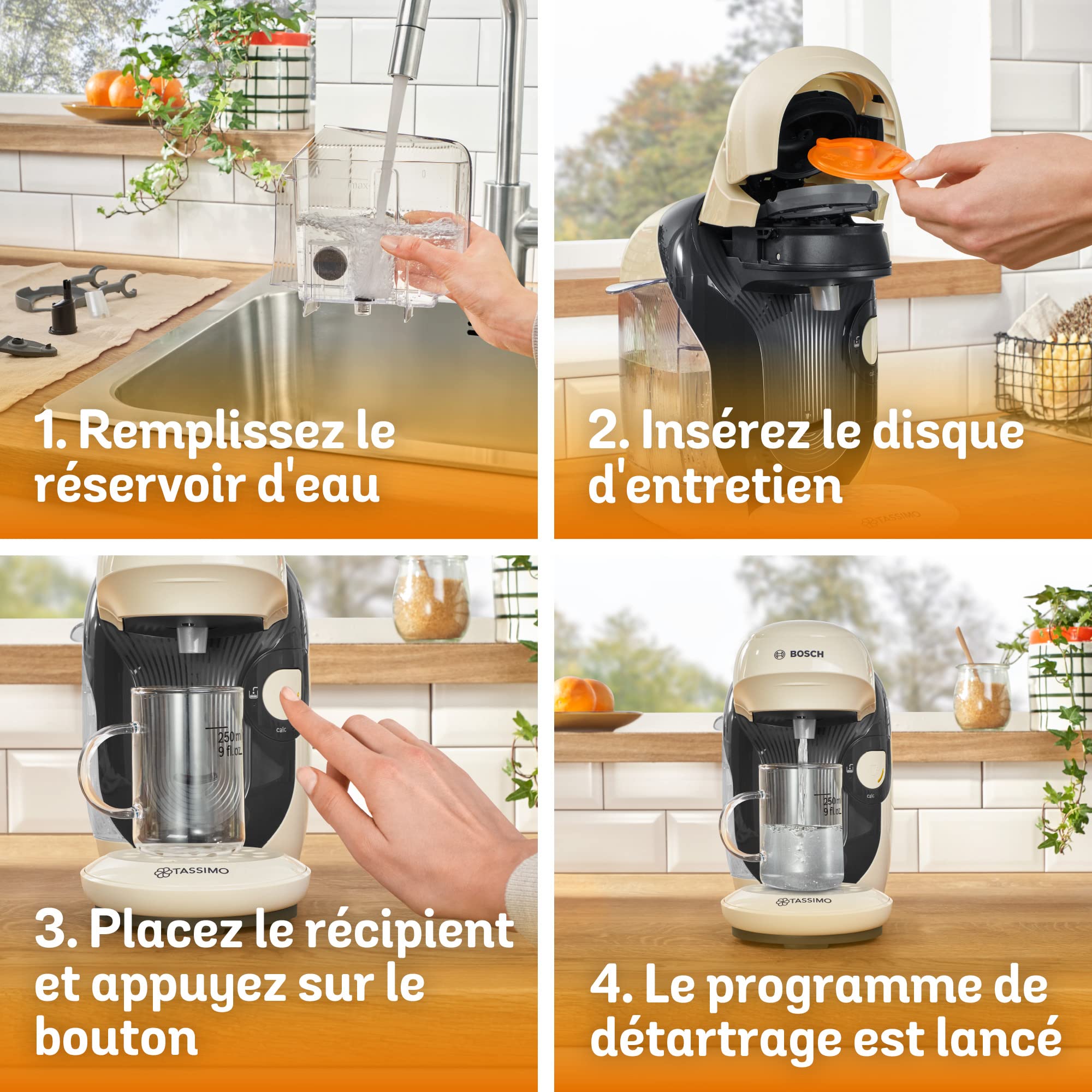 Machine à Café Tassimo Style, OneTouch, cafétière à dosettes, TAS1107, Vanille