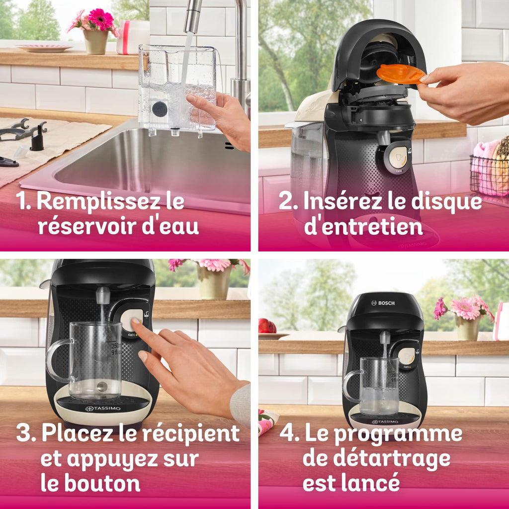 Tassimo Happy TAS1007 – Machine à café à capsules, 1400 W, Crème