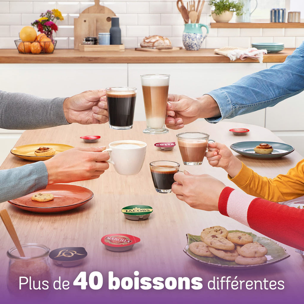 Tassimo My Way Machine à Café, tas 6504, plus de 40 boissons chaudes, OneTouch, Blanc