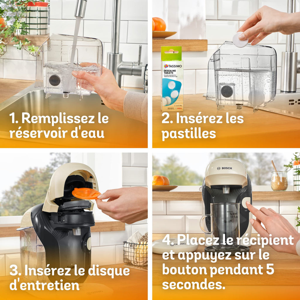 Machine à Café Tassimo Style, OneTouch, cafétière à dosettes, TAS1107, Vanille