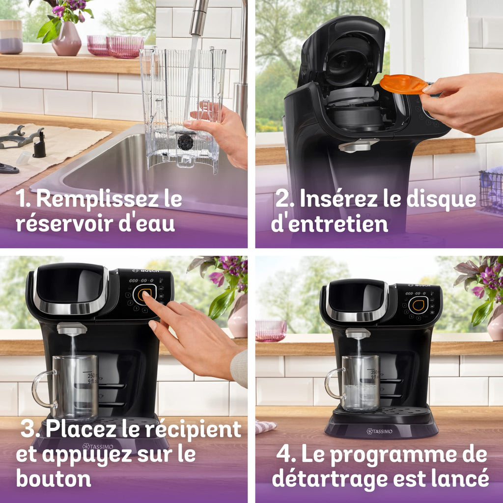 Tassimo My Way Machine à Café, tas 6502, plus de 40 boissons chaudes, OneTouch, Noir
