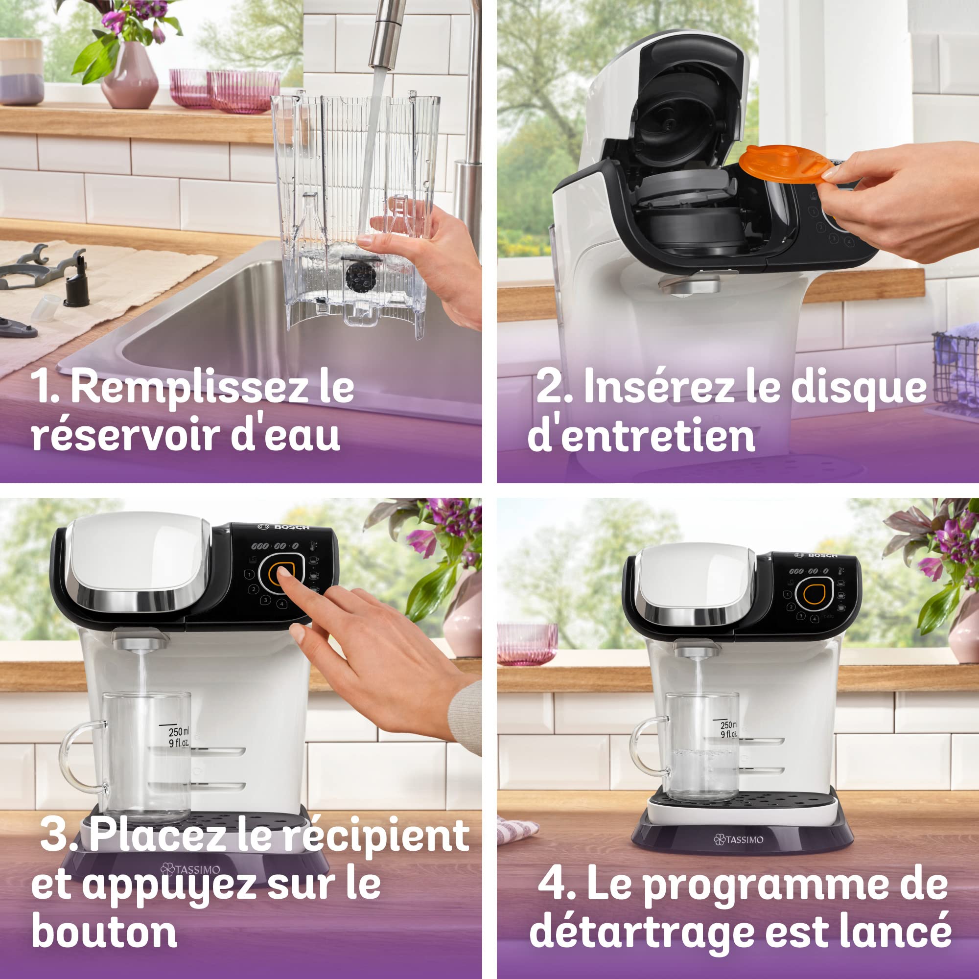 Tassimo My Way Machine à Café, tas 6504, plus de 40 boissons chaudes, OneTouch, Blanc